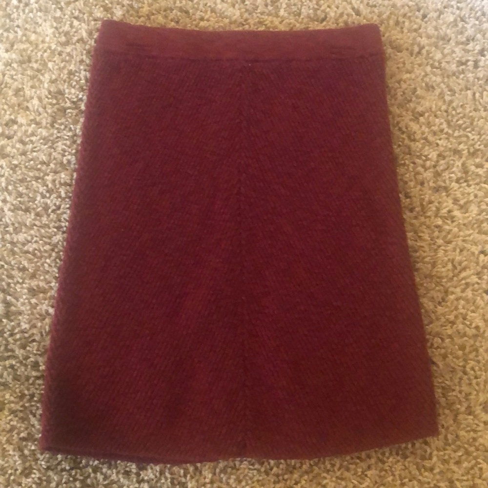 Hollister Red Knit Mini Skirt